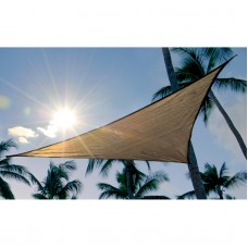 12 ft. / 3,7 m Triangle Shade Sail - Sand 160 gsm   